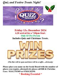 Quiz and Festive Treats Night